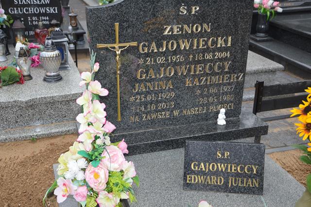 Julian Gajowiecki 1953 Tuczno - Grobonet - Wyszukiwarka osób pochowanych