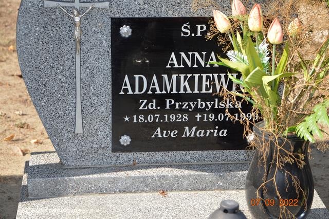 Anna Adamkiewicz 1928 Tuczno - Grobonet - Wyszukiwarka osób pochowanych